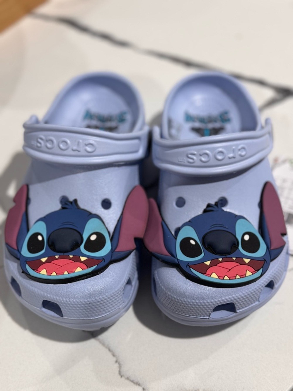 CROCS Kids Lavender Stitch Clog Sandals